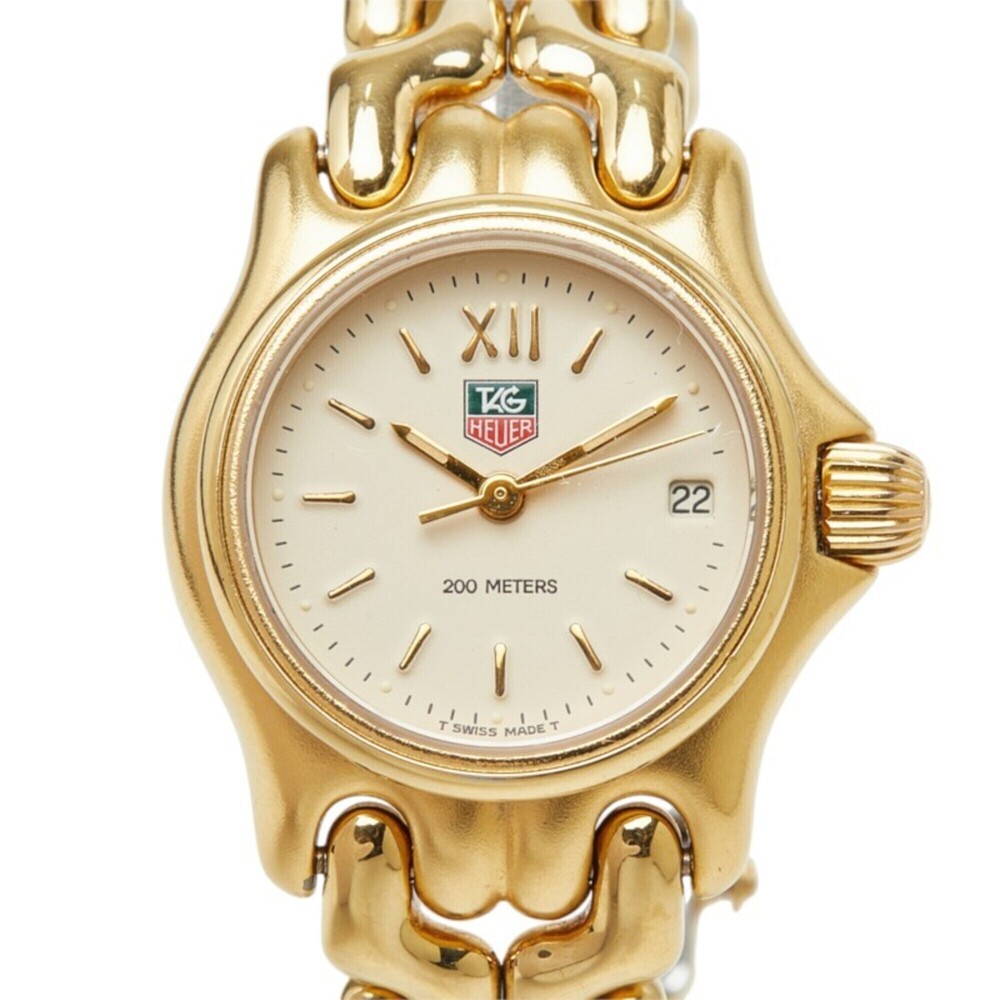TAG Heuer Cell Watch S04.708M Quartz Beige Dial Stainless Steel Plated Women's